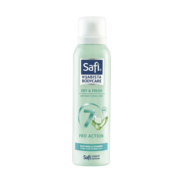 Safi Bodycare Antibacterial Deodorant Spray 150ml -  Dry & Fresh